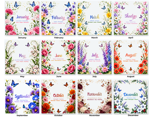 Birth Flower Coasters | Personalized Option