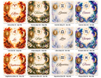 Zodiac Element Coasters | Personalized Option