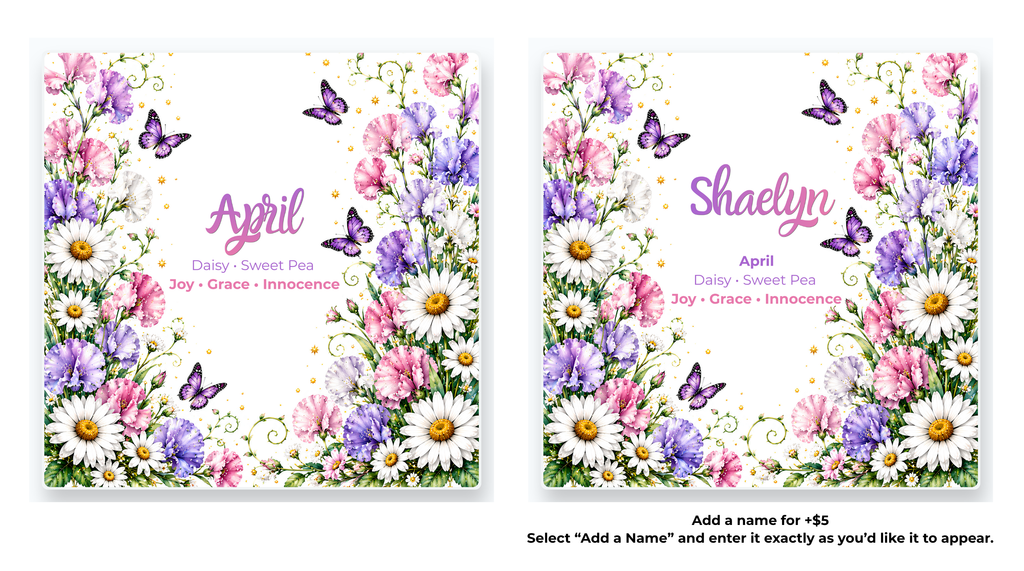 Birth Flower Coasters | Personalized Option