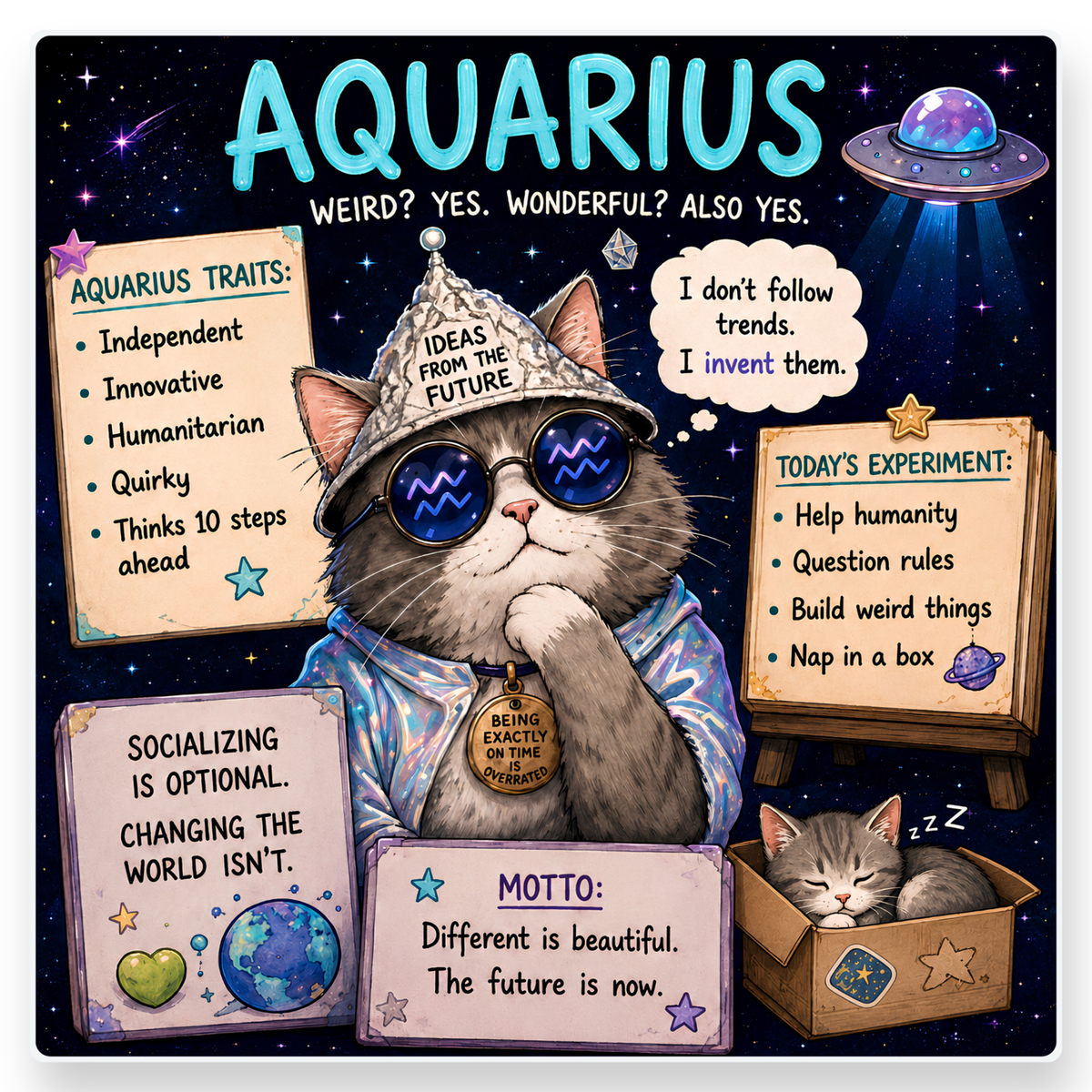 Cat Zodiac Coaster