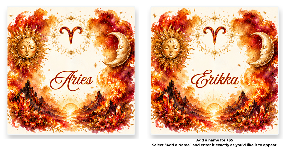 Zodiac Element Coasters | Personalized Option
