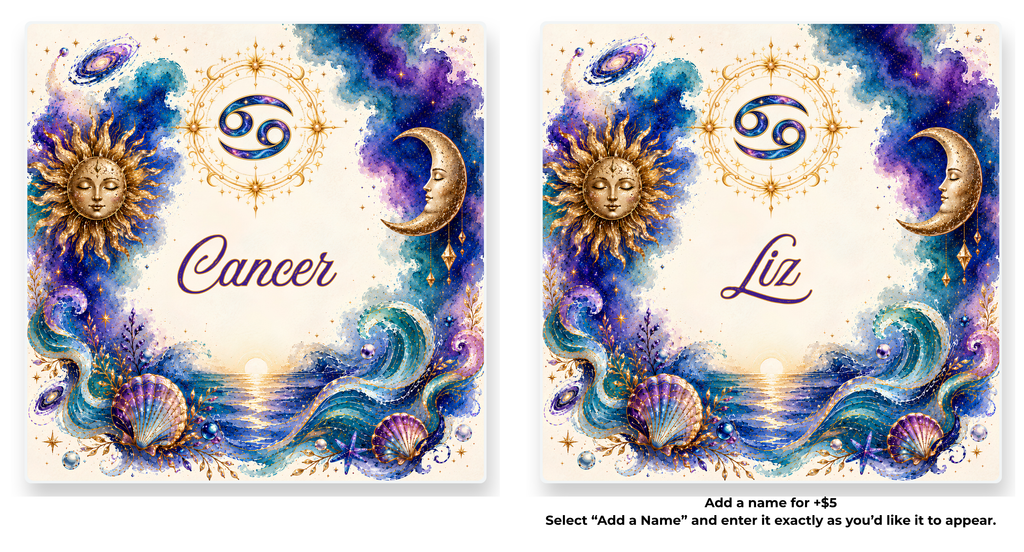 Zodiac Element Coasters | Personalized Option
