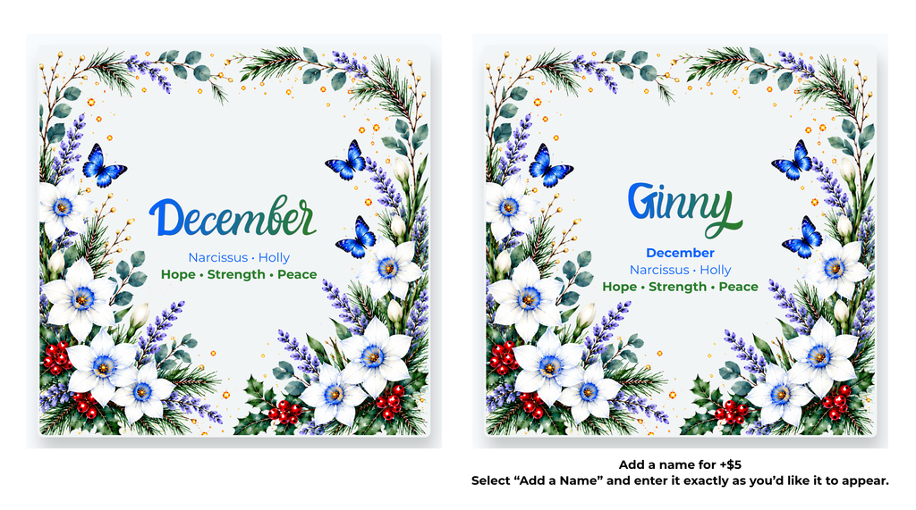 Birth Flower Coasters | Personalized Option