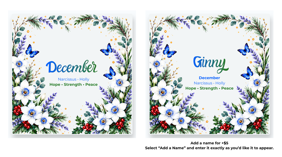 Birth Flower Coasters | Personalized Option