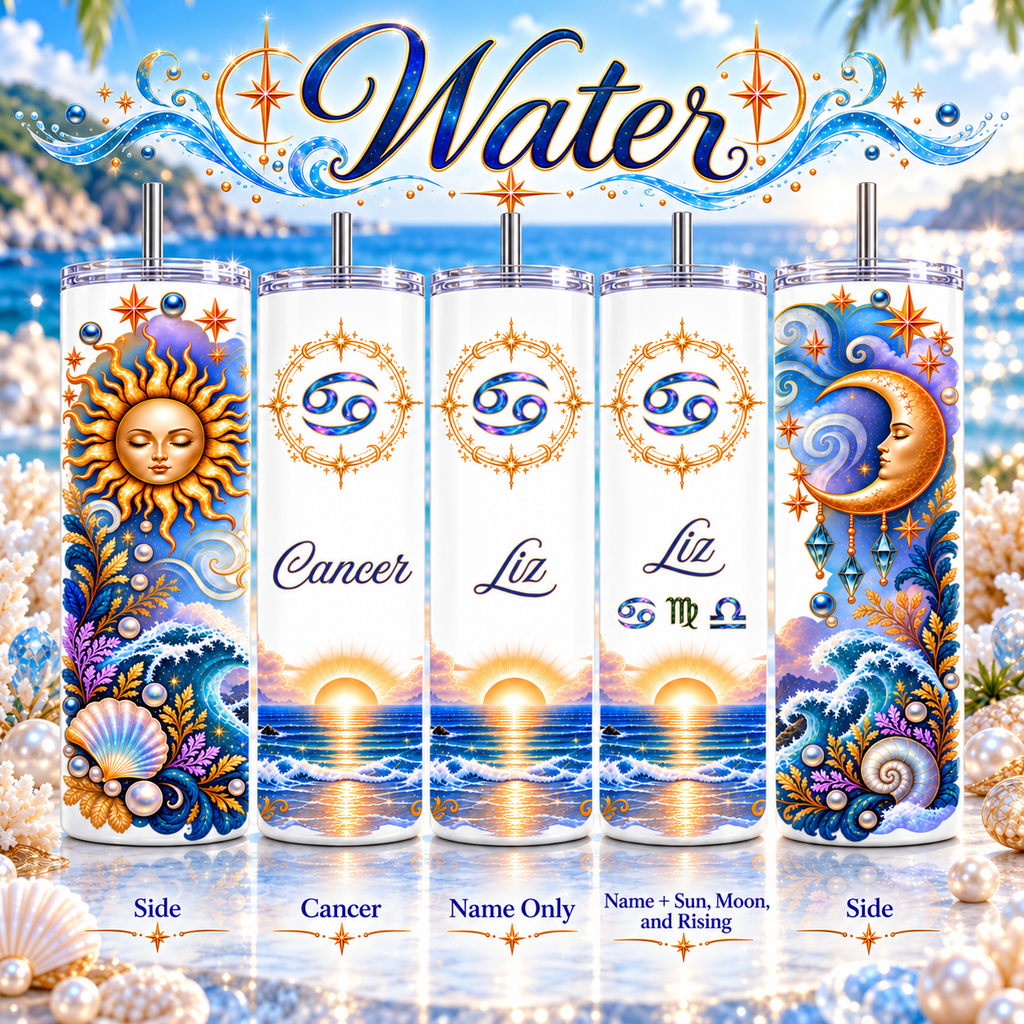 Zodiac Element 20 oz Tumbler | Personalized Option