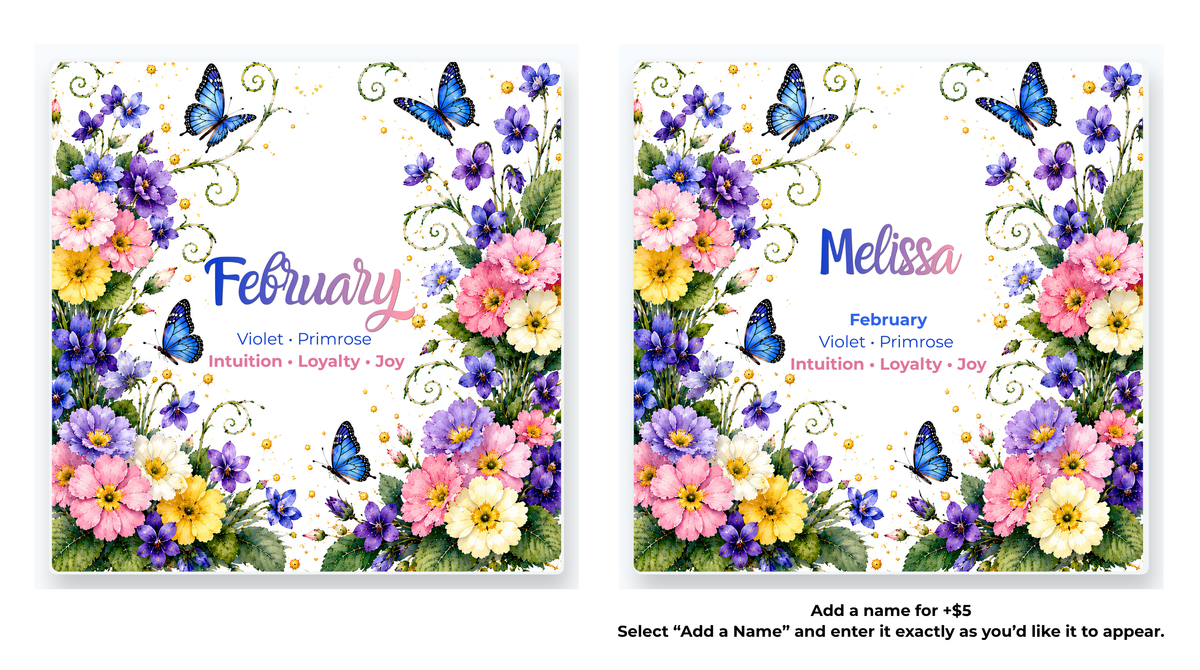 Birth Flower Coasters | Personalized Option