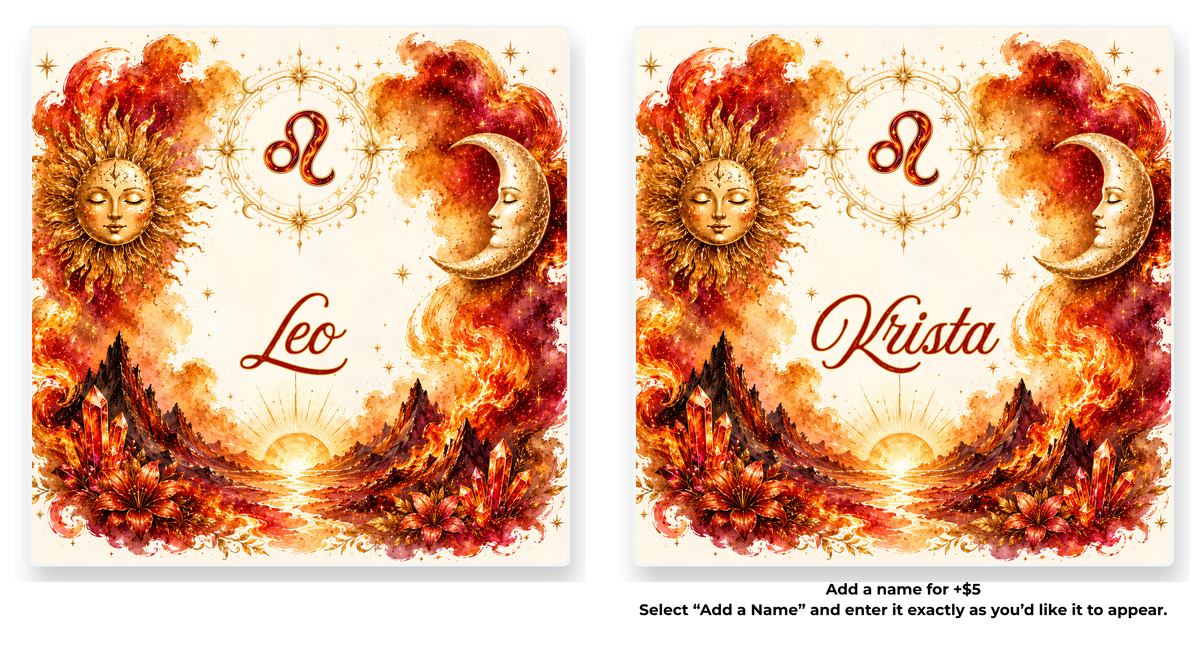 Zodiac Element Coasters | Personalized Option