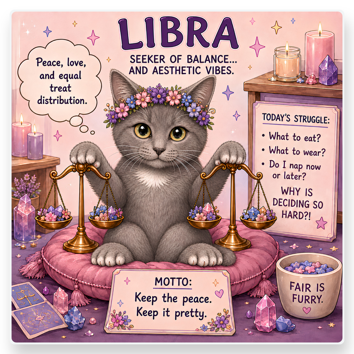 Cat Zodiac Coaster