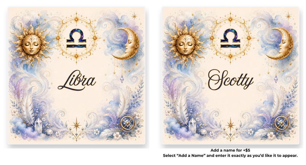 Zodiac Element Coasters | Personalized Option