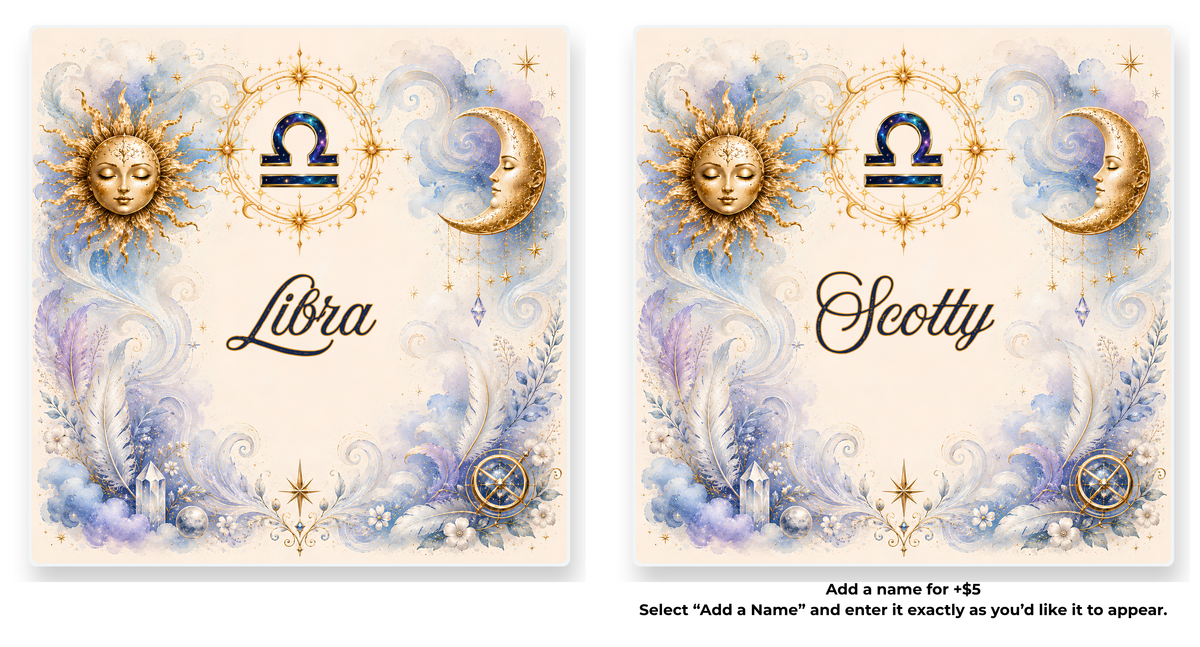 Zodiac Element Coasters | Personalized Option