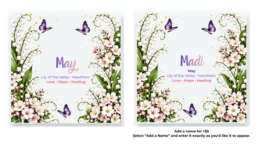 Birth Flower Coasters | Personalized Option