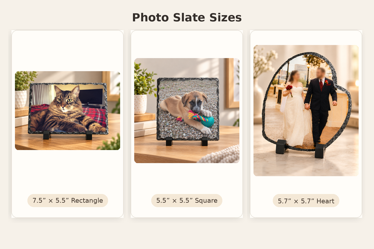 Personalized Slate Photo Plaque | Custom Photo Keepsake