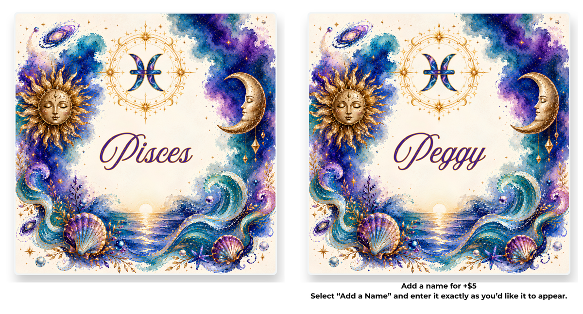 Zodiac Element Coasters | Personalized Option