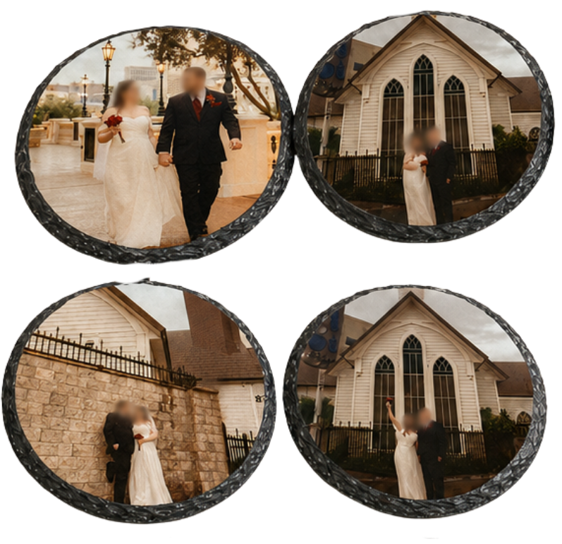 Personalized Slate Photo Coaster | Custom Photo