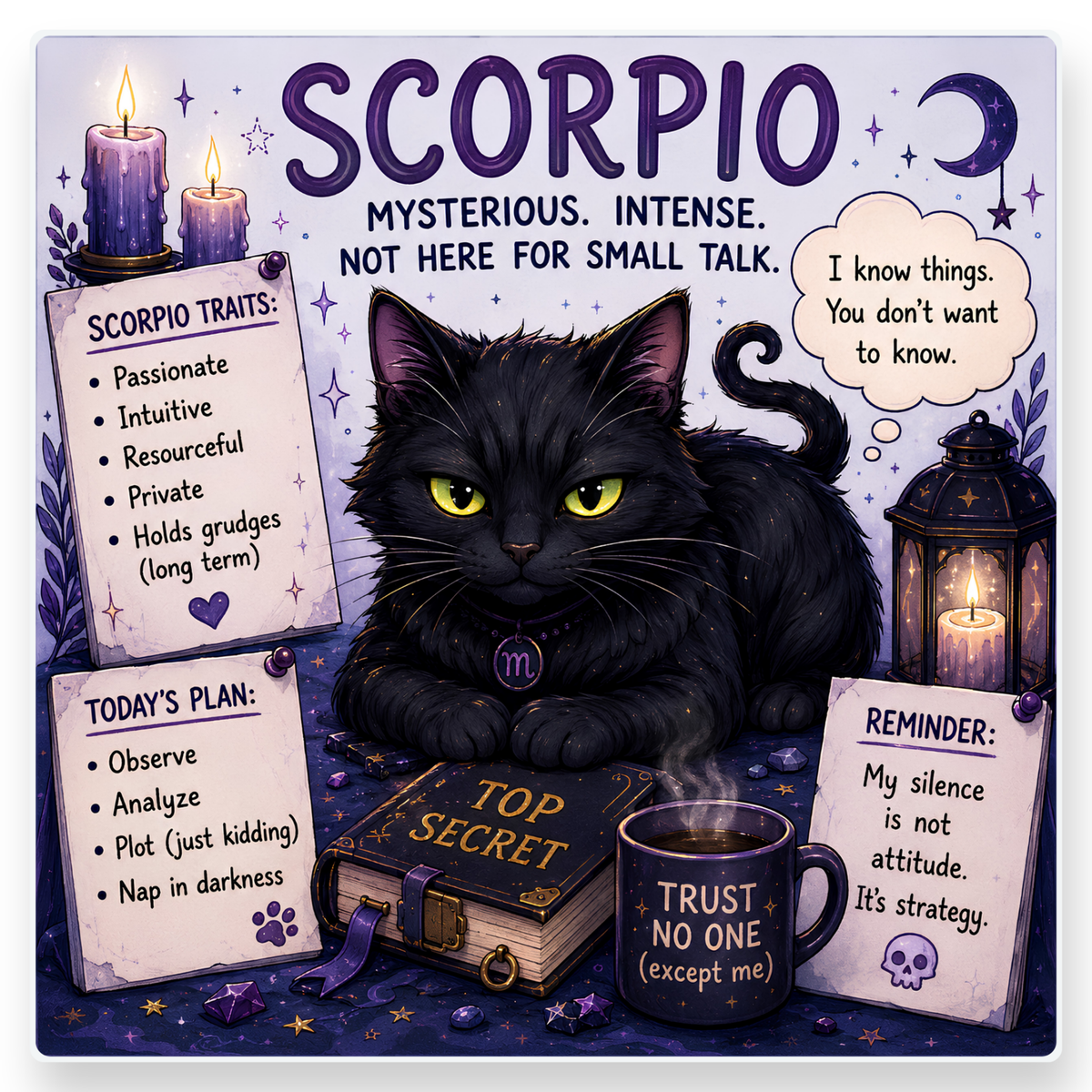 Cat Zodiac Coaster