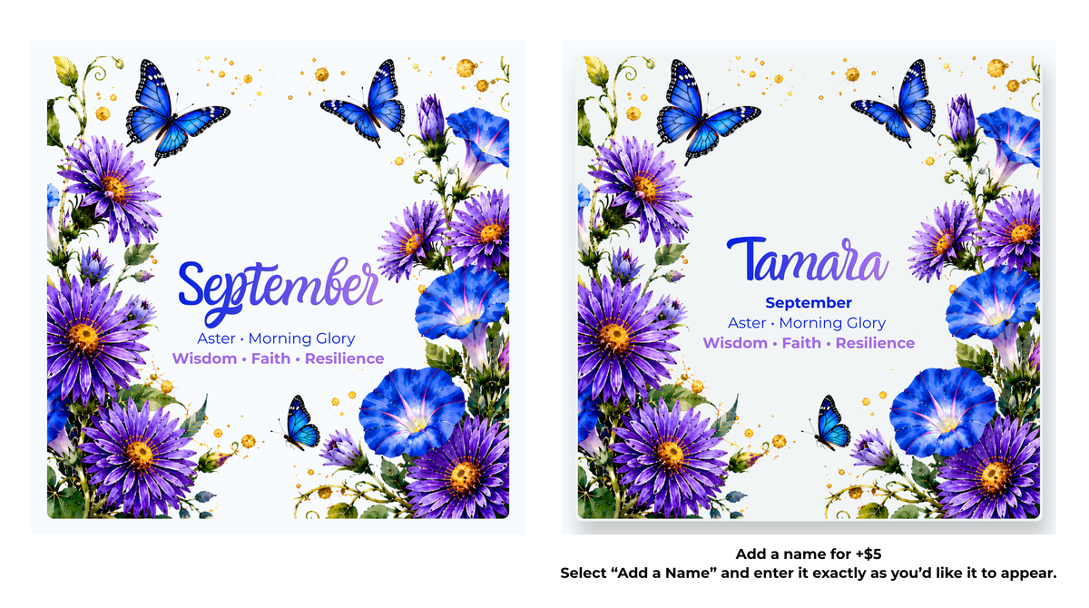 Birth Flower Coasters | Personalized Option