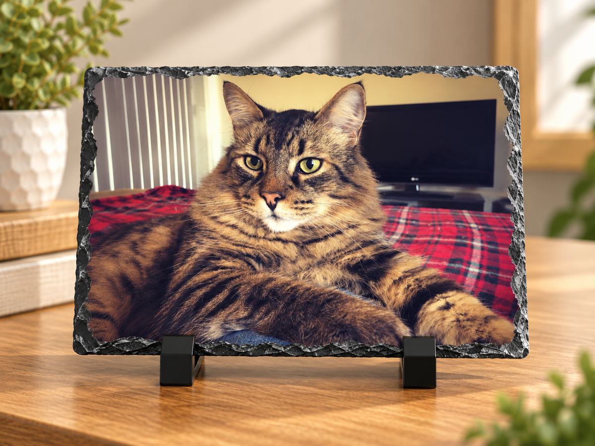 Personalized Slate Photo Plaque | Custom Photo Keepsake