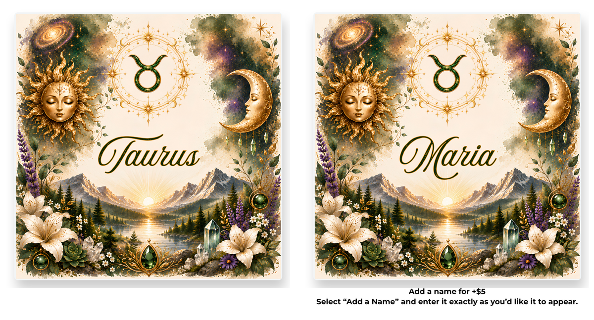 Zodiac Element Coasters | Personalized Option