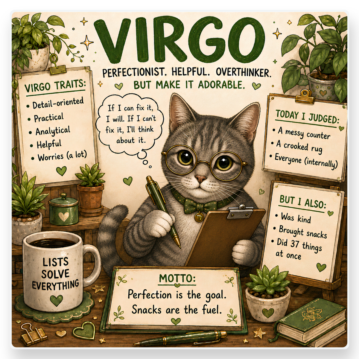 Cat Zodiac Coaster