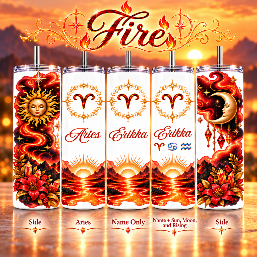 Zodiac Element 20 oz Tumbler | Personalized Option