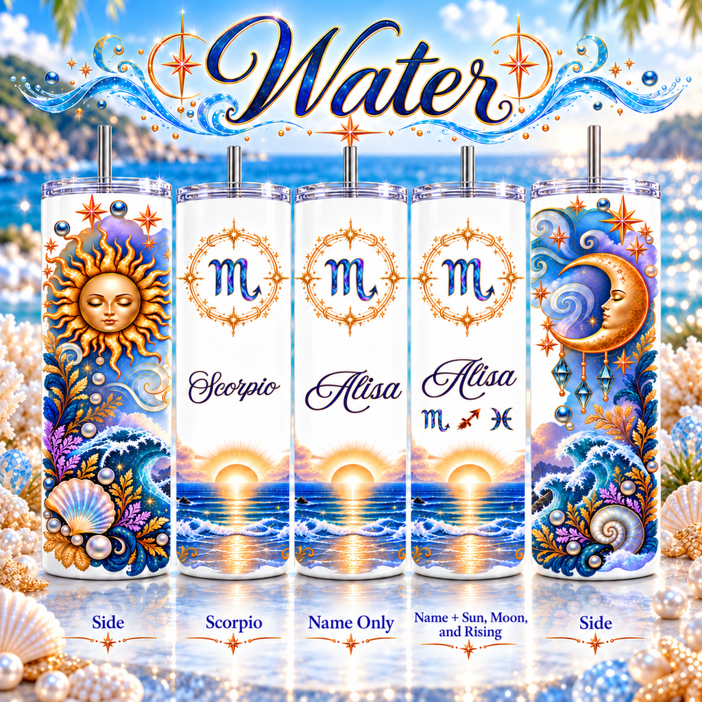 Zodiac Element 20 oz Tumbler | Personalized Option
