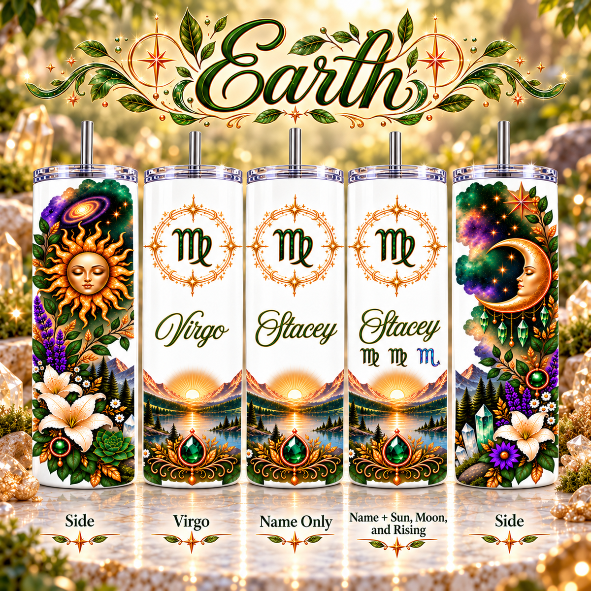Zodiac Element 20 oz Tumbler | Personalized Option